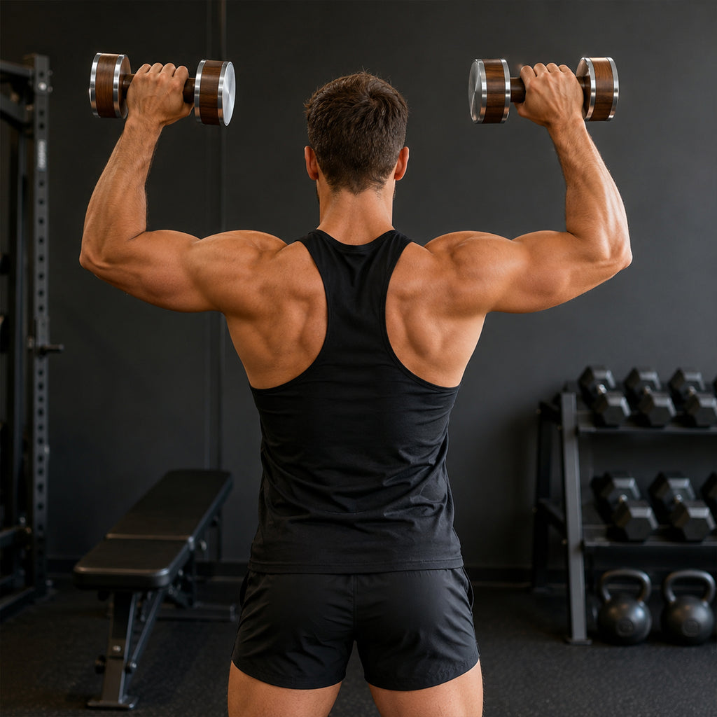Lifeventra Solid Wood Dumbbell for Designer Home Gyms